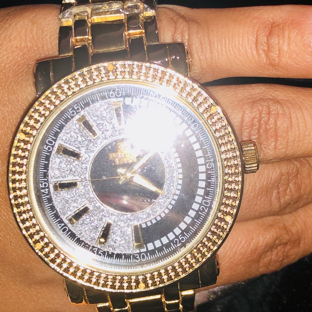 Real Diamond mens watch Not CZ! Best gift limited - Picture 6 of 14